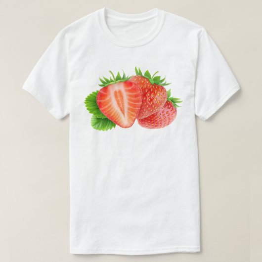 Aardbeien T-shirt (Design voorkant)