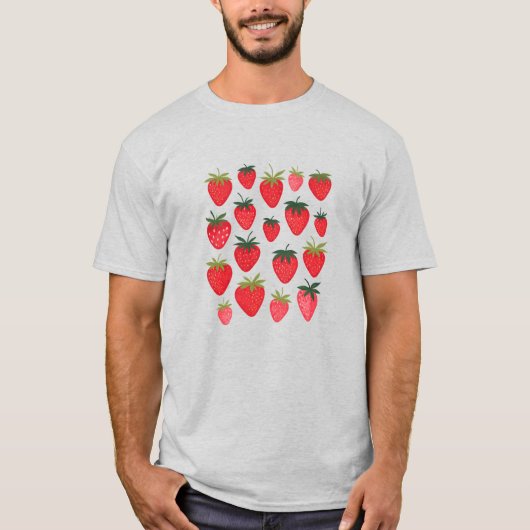 Aardbeien T-shirt (Voorkant)