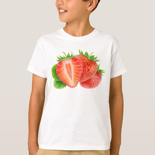 Aardbeien T-shirt (Voorkant)