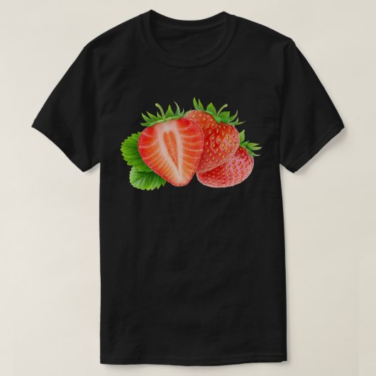 Aardbeien T-shirt (Design voorkant)