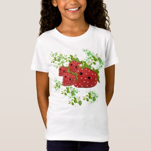 aardbeien t-shirt (Voorkant)