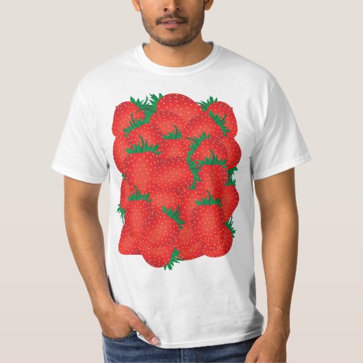 Aardbeien T-shirt (Voorkant)