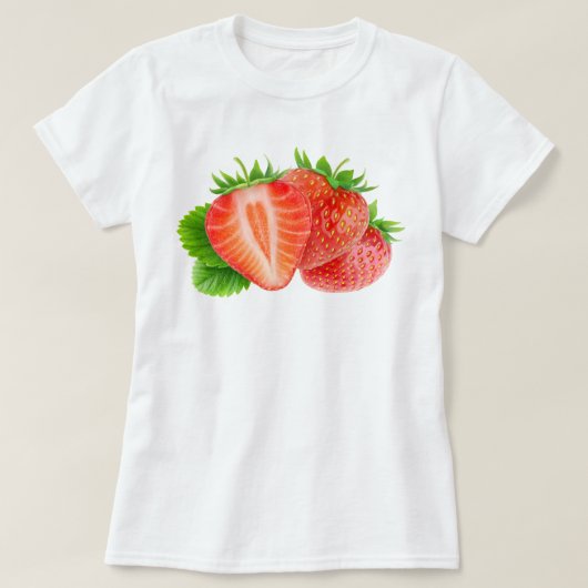 Aardbeien T-shirt (Design voorkant)