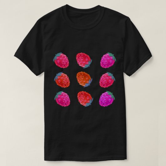 aardbeien t-shirt (Design voorkant)