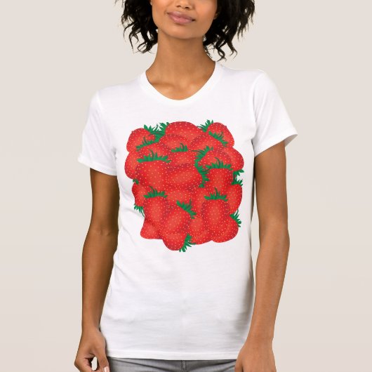 Aardbeien T-shirt (Voorkant)