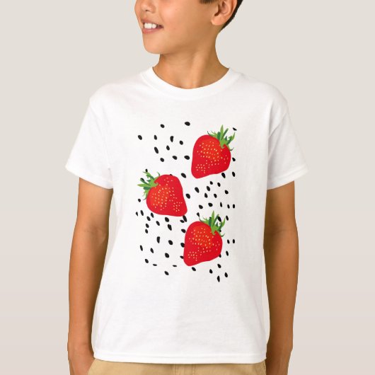  aardbeien t-shirt (Voorkant)