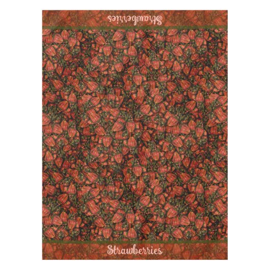 Aardbeien tafelkleed (Voorkant)