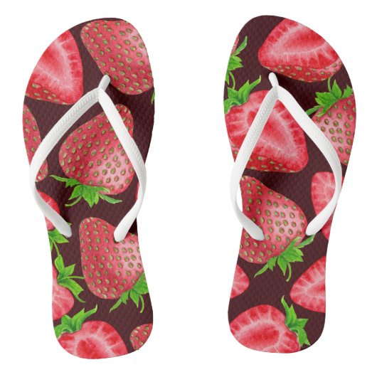 Aardbeien Teenslippers (Voetbed)
