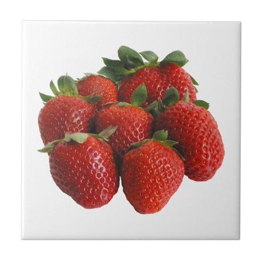 Aardbeien Tegeltje (Voorkant)