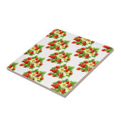 aardbeien tegeltje (Zijkant)