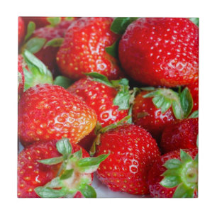 Aardbeien Tegeltje