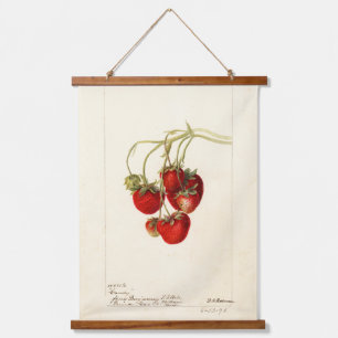  aardbeien Tekening Kunst Hangend Wandkleed