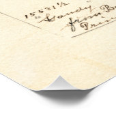 aardbeien Tekening Kunst Perfect Poster (Hoek)