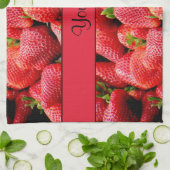 Aardbeien Theedoek (Gevouwen)