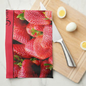 Aardbeien Theedoek (Quarter Fold)