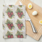 Aardbeien Theedoek (Quarter Fold)