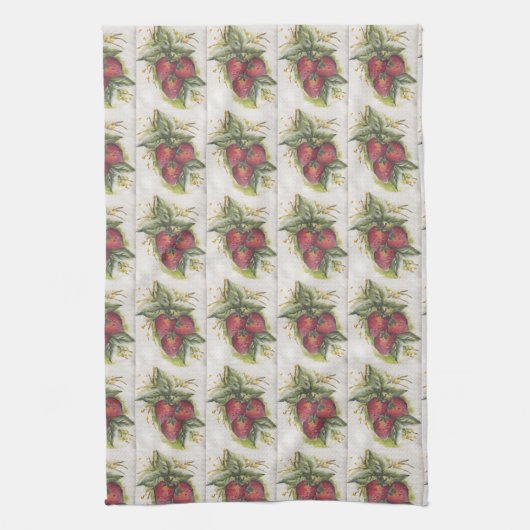 Aardbeien Theedoek (Verticaal)