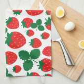Aardbeien Theedoek (Quarter Fold)