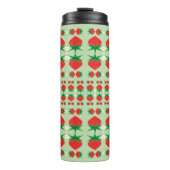 Aardbeien Thermal Travel Tumbler Thermosbeker (Voorkant)