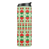 Aardbeien Thermal Travel Tumbler Thermosbeker (Gedraaid links)