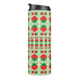 Aardbeien Thermal Travel Tumbler Thermosbeker