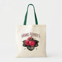  aardbeien toevoegen Jouw naam Tote Bag