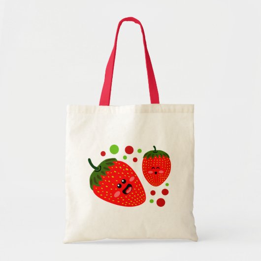 Aardbeien Tote Bag (Voorkant)