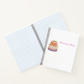 Aardbeien tweelaags taart notitieboek (Binnen)