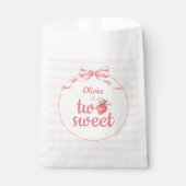 Aardbeien Two Sweet 2de verjaardag Bedankzakje (Voorkant)