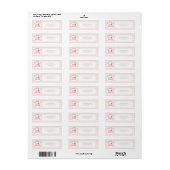 Aardbeien Two Sweet 2de verjaardagsadres Etiket (Full Sheet)