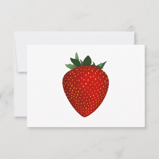 aardbeien uitnodiging (Voorkant)