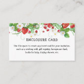 Aardbeien van afgelopen dag — Gegevens Informatiekaartje (Voorkant)