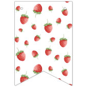 Aardbeien Verjaardag Bes Zoete Foto Vlaggetjes (Eerste vlag)