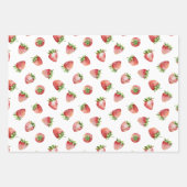 Aardbeien Verjaardag Inpakpapier Vel (Voorkant 2)