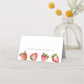 Aardbeien Verjaardag Plaatskaartje (Achterkant)