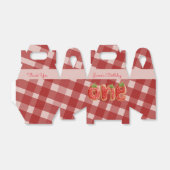 Aardbeien Verjaardagsfeest Koekjes Plaid Bedankdoosjes (Uitgevouwen)