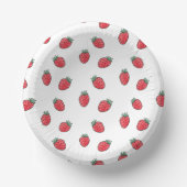 Aardbeien Verjaardagsfeest Papieren Kommen (Voorkant)