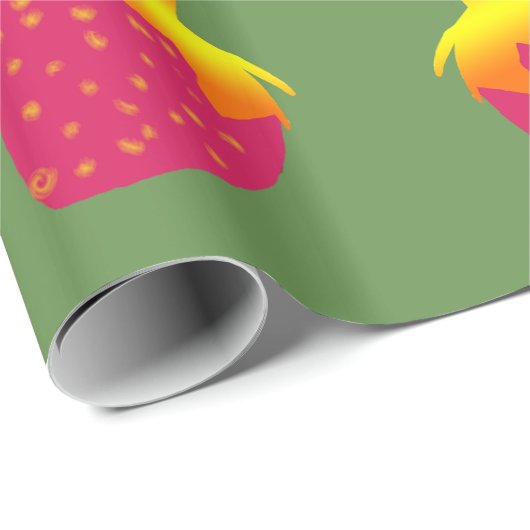 Aardbeien Verpakkingspapier Cadeaupapier (Rol Hoek)