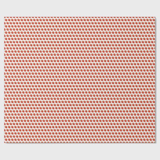 Aardbeien Verpakkingspapier Cadeaupapier (Vlak)