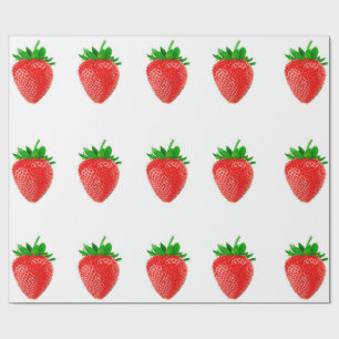 Aardbeien Verpakkingspapier Cadeaupapier