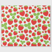 Aardbeien Verpakkingspapier Cadeaupapier (Vlak)