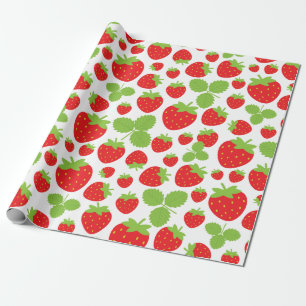 Aardbeien Verpakkingspapier Cadeaupapier