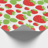 Aardbeien Verpakkingspapier Cadeaupapier (Hoek)