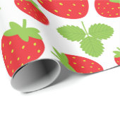 Aardbeien Verpakkingspapier Cadeaupapier (Rol Hoek)