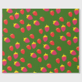 Aardbeien Verpakkingspapier Cadeaupapier (Vlak)