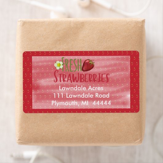 Aardbeien Verzendlabel (Insitu)