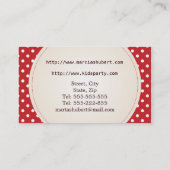 Aardbeien Visitekaartje (Achterkant)