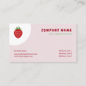 Aardbeien Visitekaartje (Voorkant)