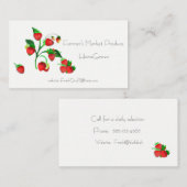 Aardbeien Visitekaartje (Voorkant / Achterkant)