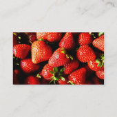 Aardbeien Visitekaartje (Achterkant)